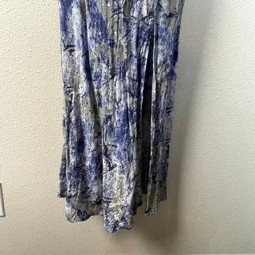 Hello‎ Molly Blue Gray Sz 8 Cowl Neck Maxi Dress Spaghetti Straps Fairycore
